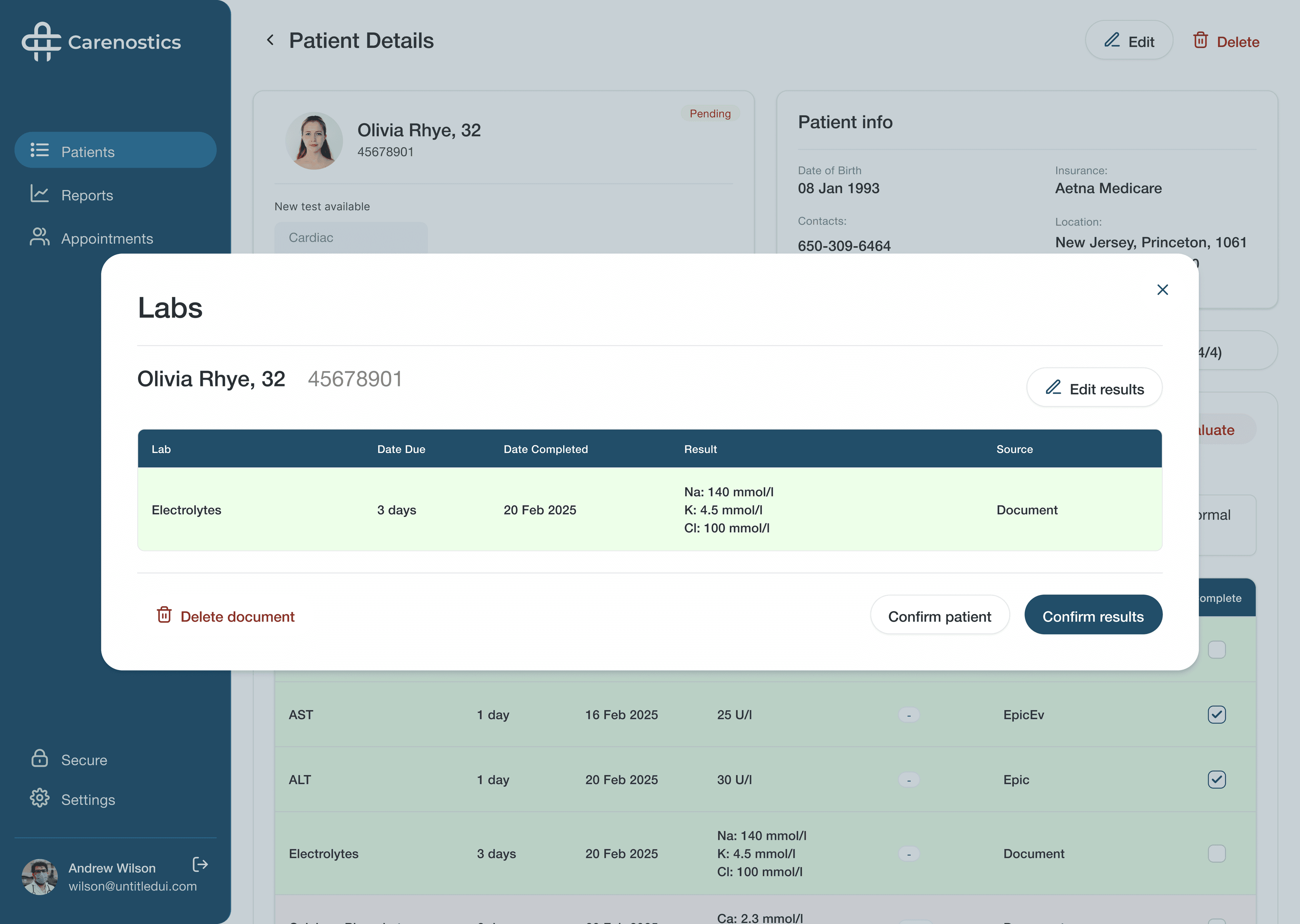 Referral intake view